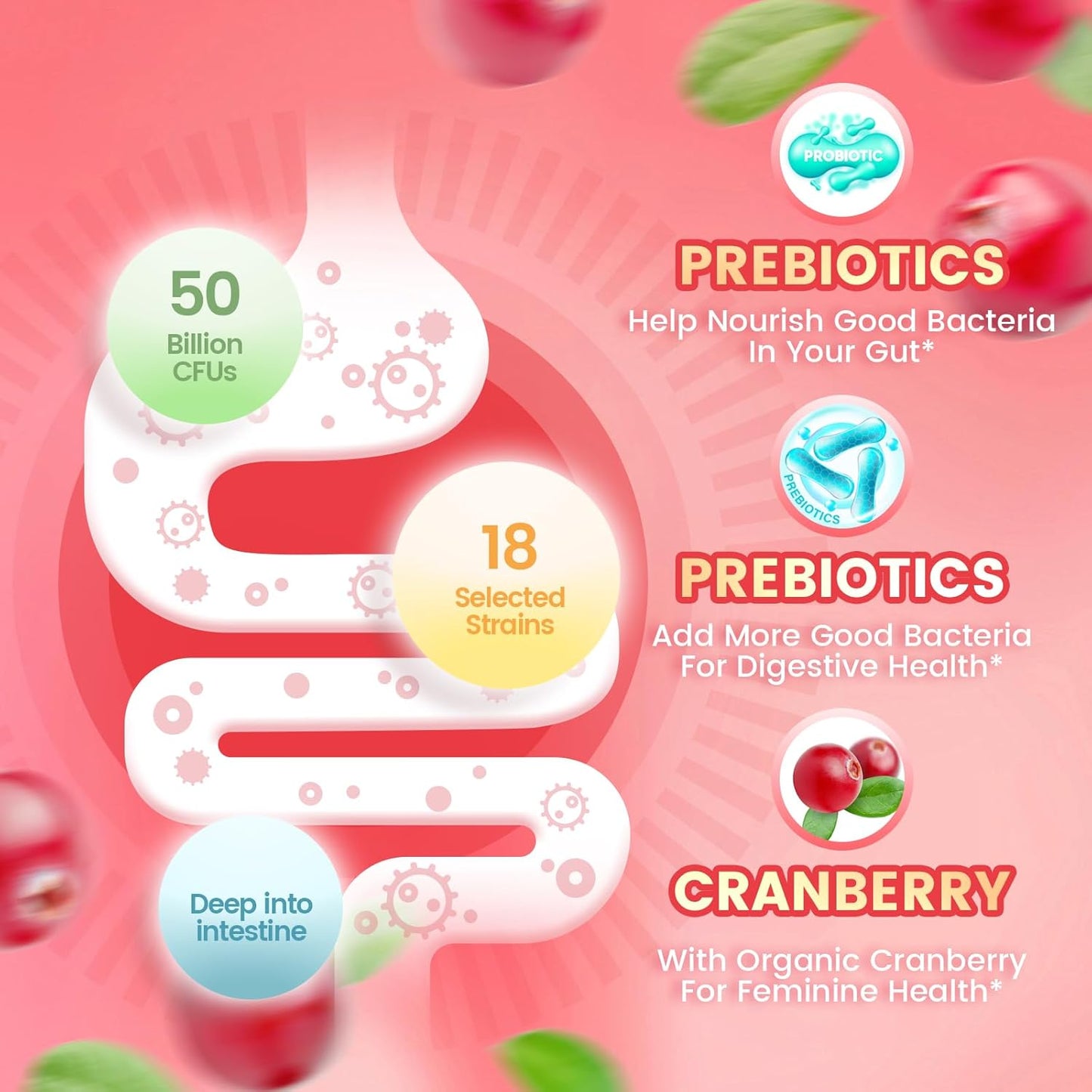 Cranberry Women's Probiotic Gummies