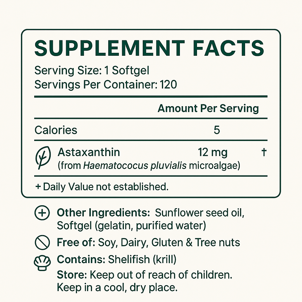 Astaxanthin Softgels