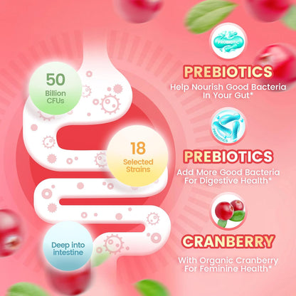 Cranberry Women's Probiotic Gummies